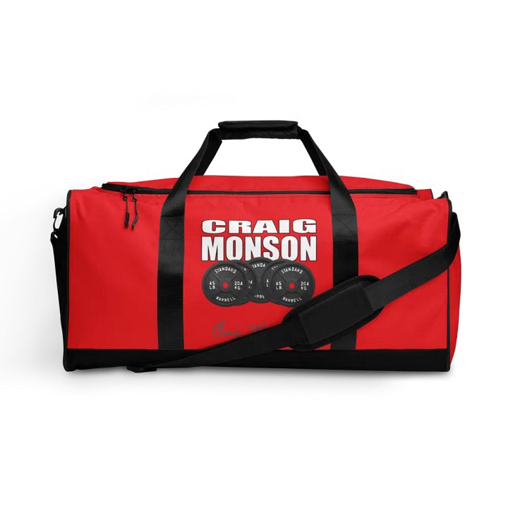 Craig Monson Barbell Signature Collection Red Gym Bag product image (1)