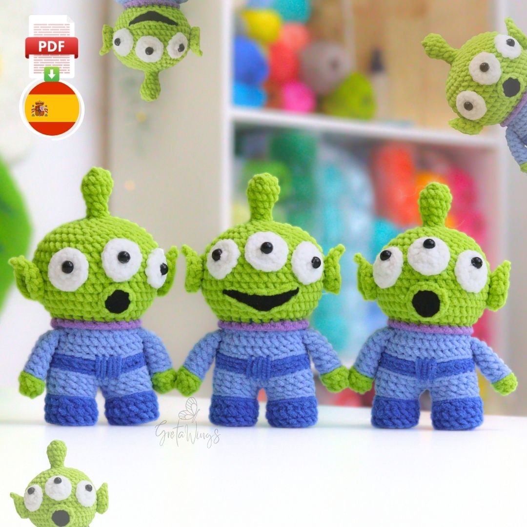 Patrón de Crochet Marcianito Amigurumi Inspirado en Toy Story product image (1)