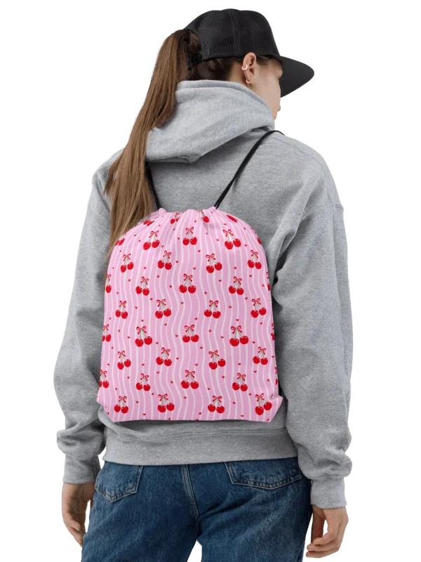 Cherry Blossom Dreams Gym Drawstring Bag product image (1)
