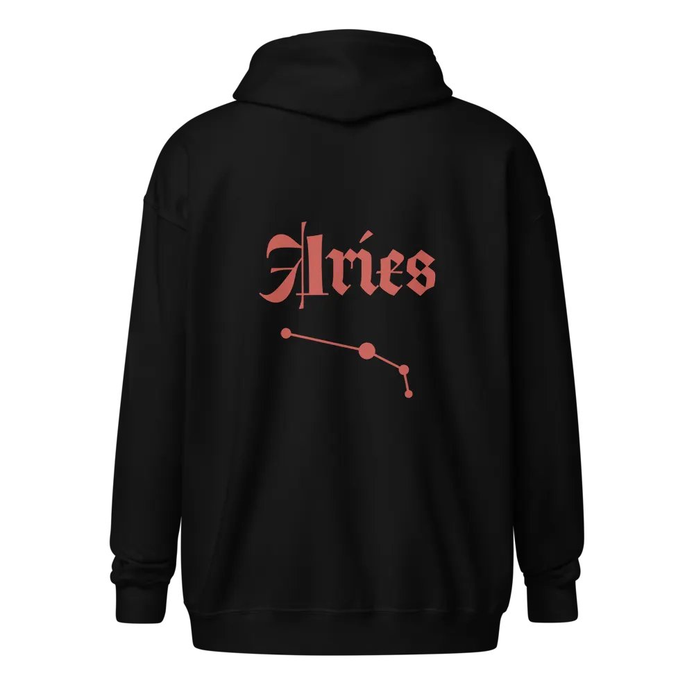 Aries Ram Circle Zip Hoodie product image (8)