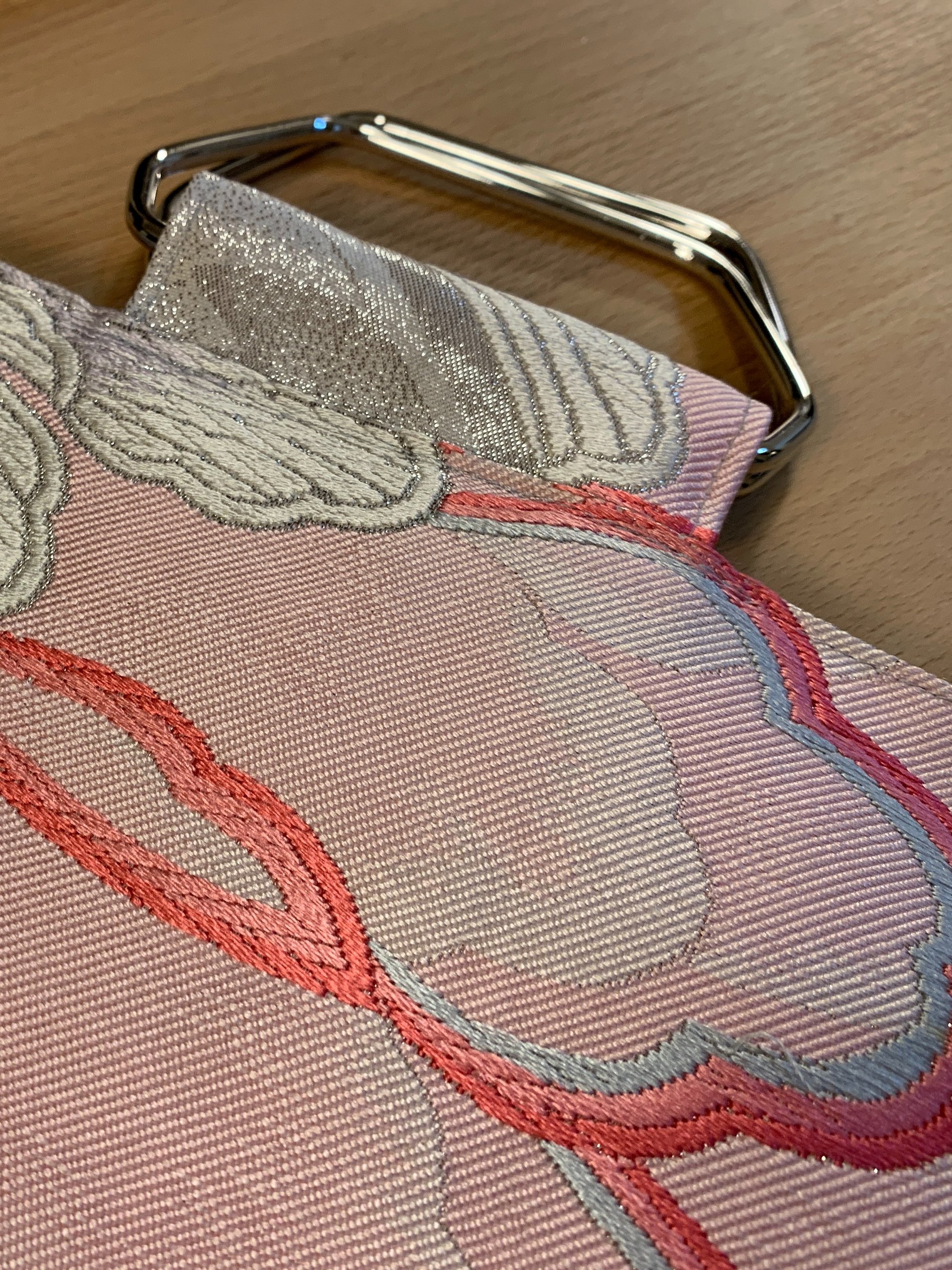 Upcycled Japanese Obi Shoulder Purse ~ Handmade Bag with Vintage Japanese Kimono Textiles product image (10)