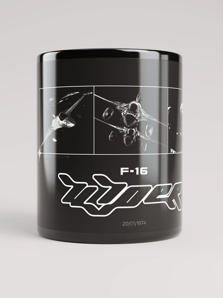 F-16 Mug (Black) product image (1)