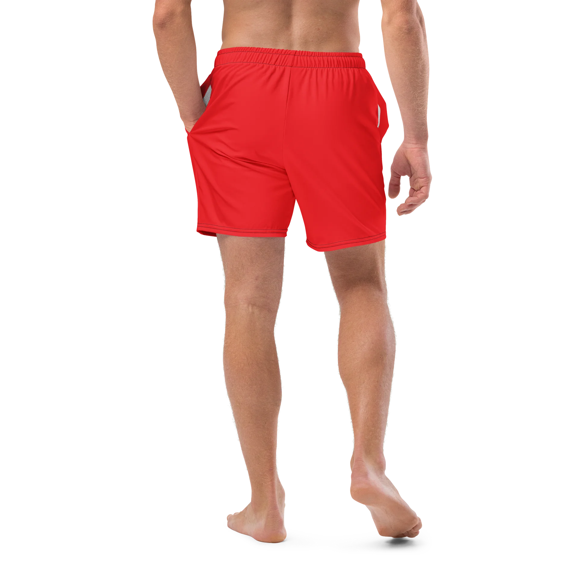 Wave Rider Dolphin Swim Trunks Red product image (3)
