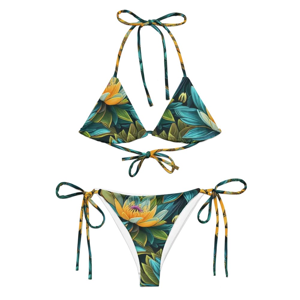 Lotus blue string bikini product image (1)