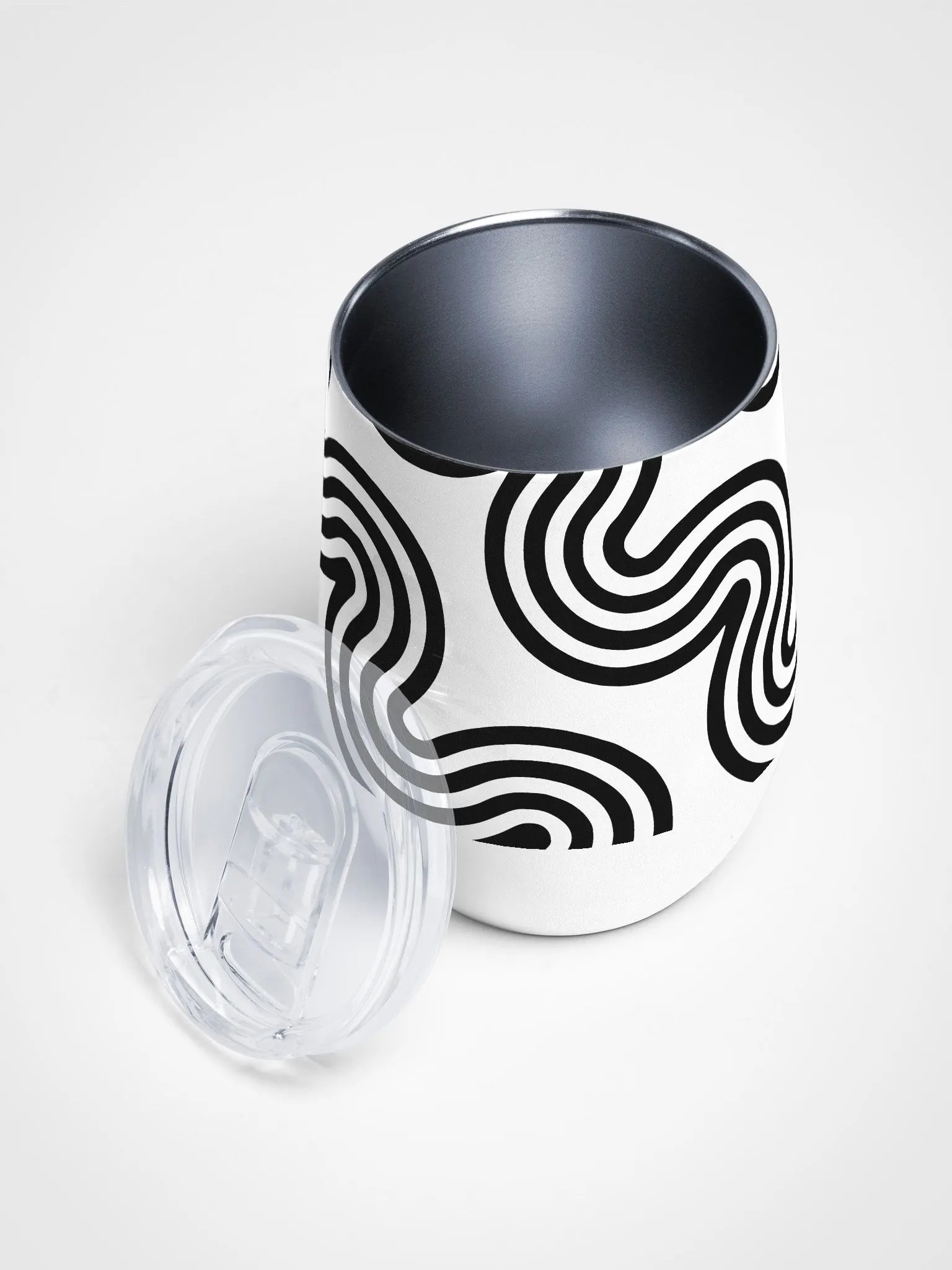 Monochrome Wave Wine 12oz Tumbler product image (3)