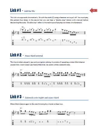 25 Soul Jazz Guitar Licks | Printable PDF Method with Tabs, Analysis, and Audio Files product image (2)