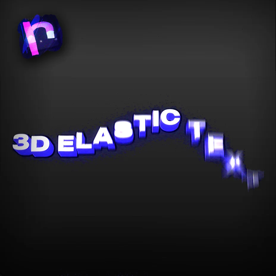 3D Elastic Text - Project File product image (1)