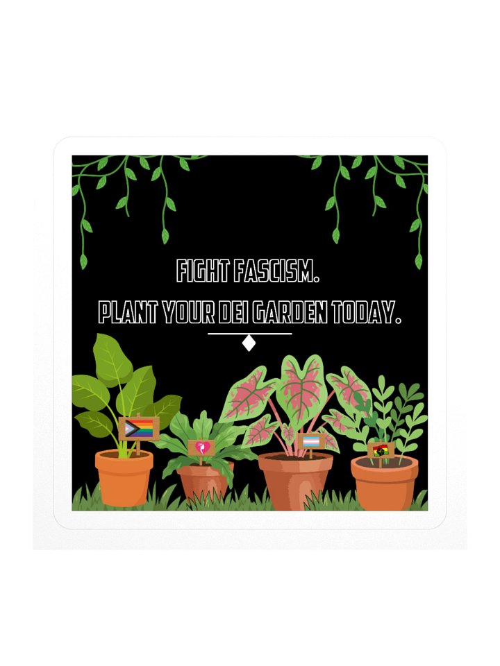 DEI Garden Square Sticker product image (1)