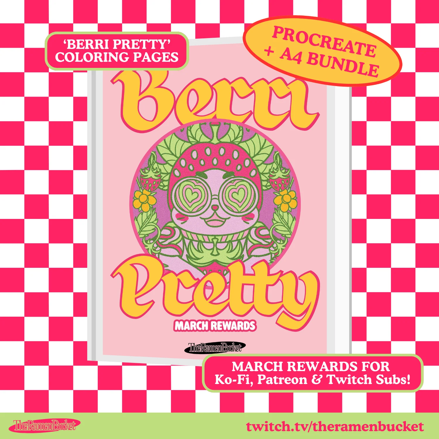 'BERRI PRETTY' Digital Coloring Pages product image (1)