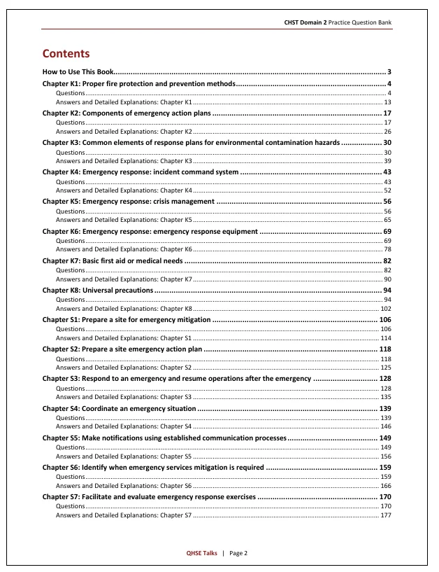 CHST Domain 2 Practice Questions | 375 Practice Questions with Detailed Answers and Explanations product image (2)