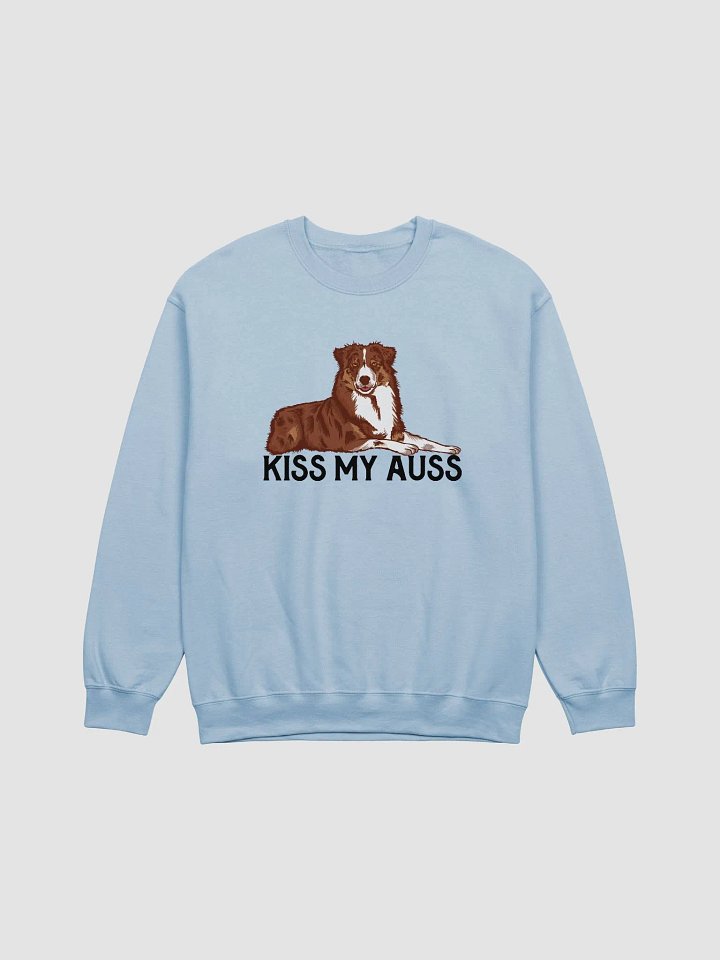 Kiss My Auss Sweatshirt for Australian Shepherd (Red Tricolor) Dog Owners product image (12)