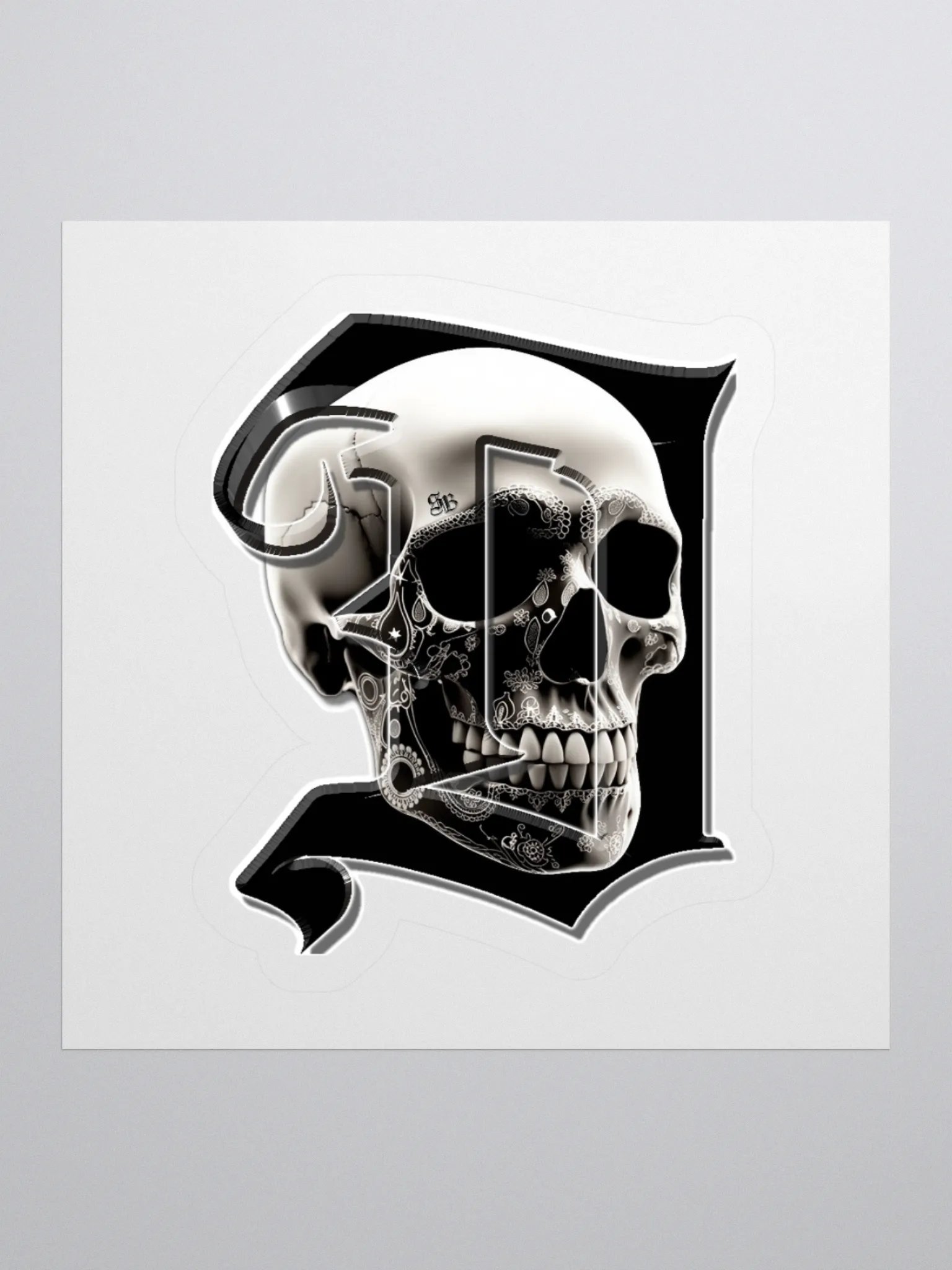 Detroit Skull Sticker product image (1)