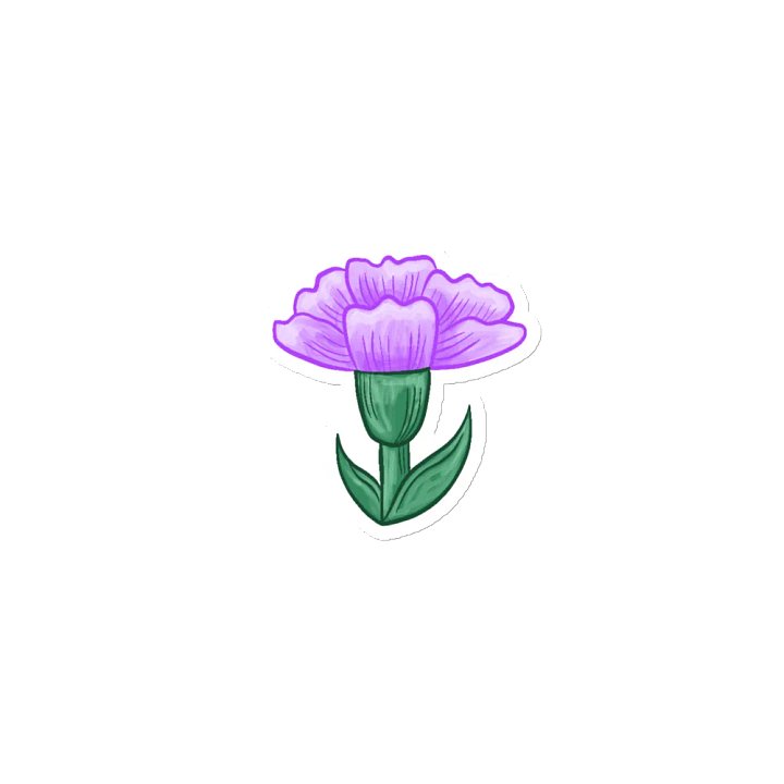 Carnation Die Cut Magnet product image (2)