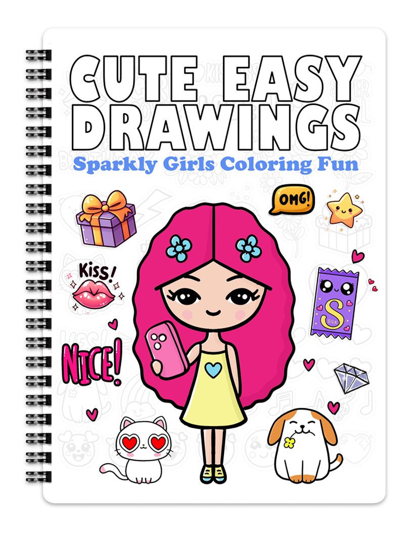 Sparkly Girls Coloring Fun - Digital Download product image (1)
