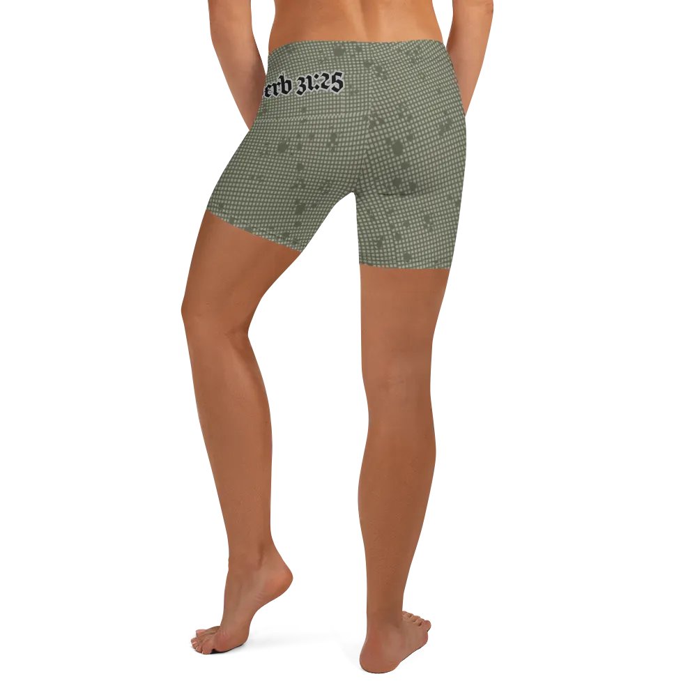 Faithful Camo: Proverb 3:25 Compression Shorts - Desert Night Camo product image (4)