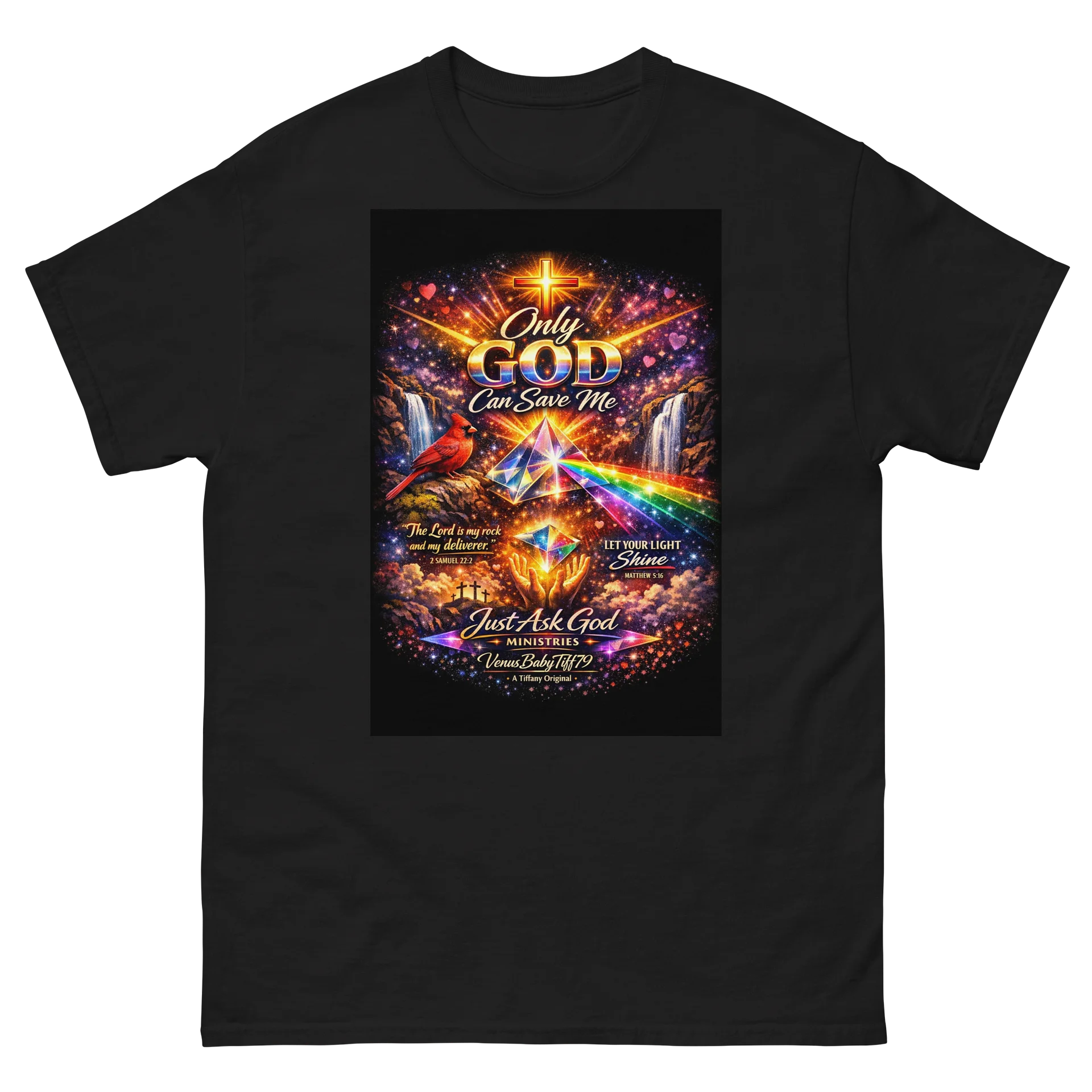 Cosmic Cross Inspirational T-Shirt product image (2)