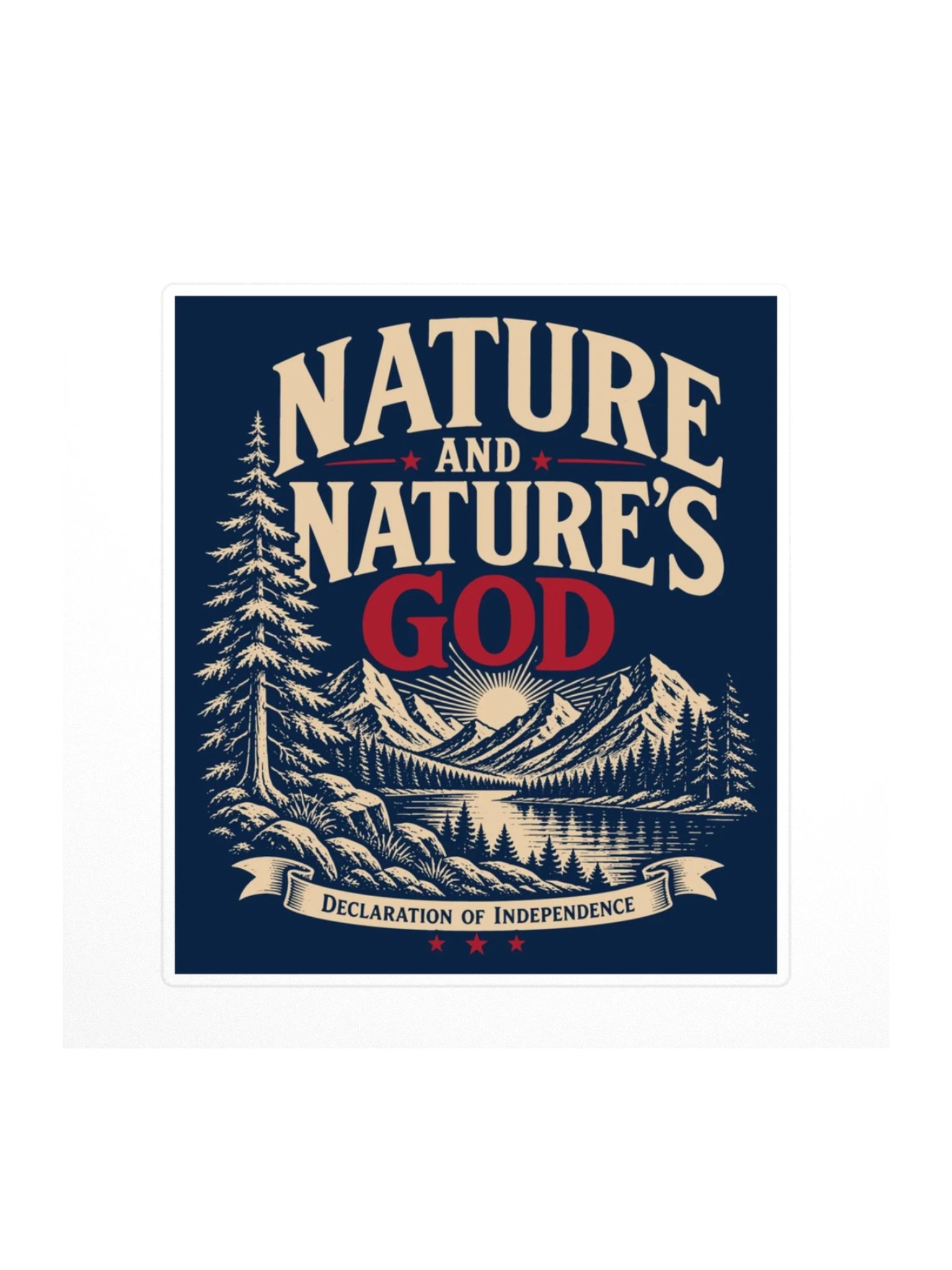 Nature & Nature's God Sticker product image (1)