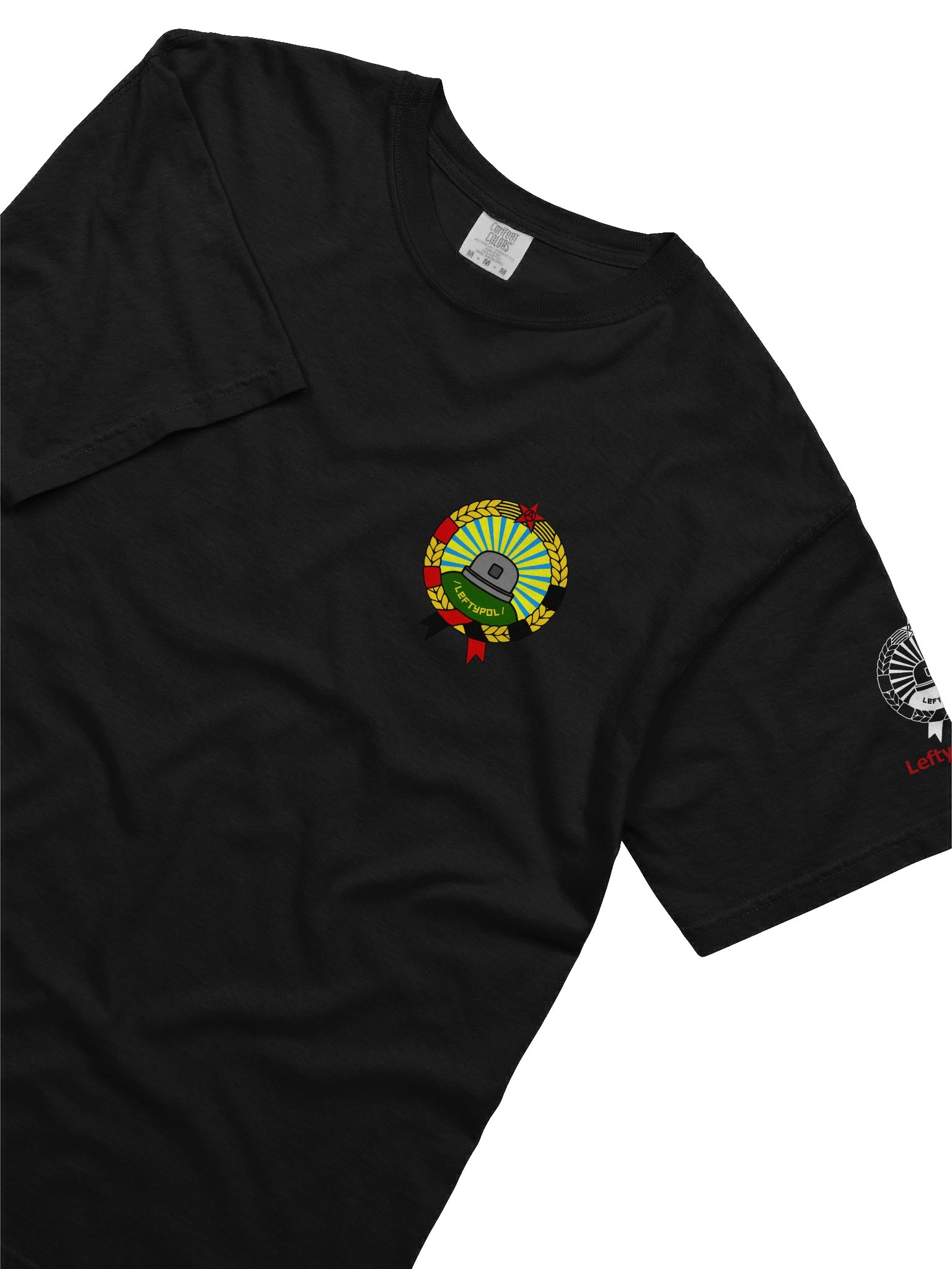 /leftypol/ - Black T-Shirt product image (3)