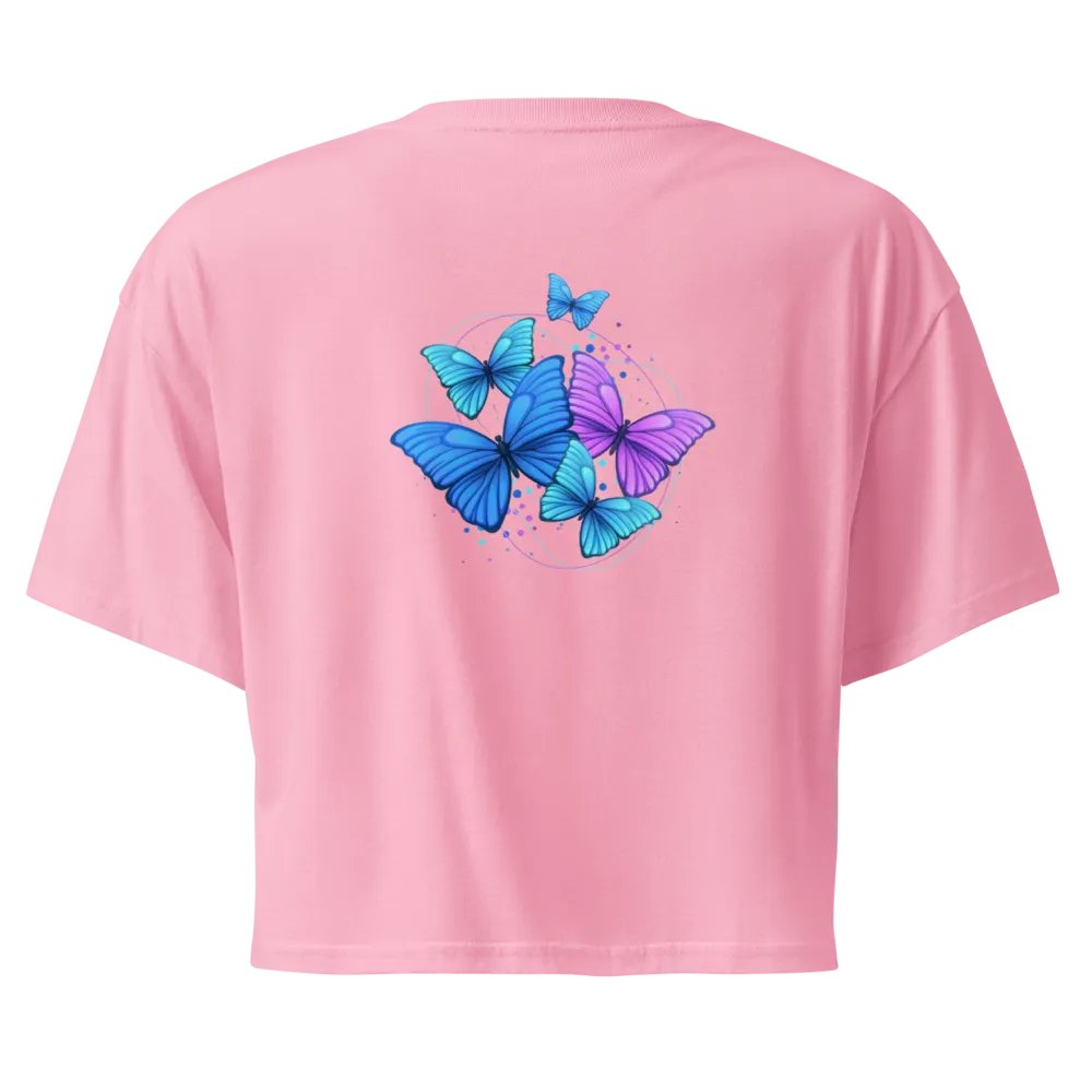 Butterfly: Womens crop t-shirt product image (3)