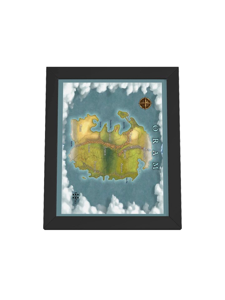 Framed Oram Map (v1) product image (3)