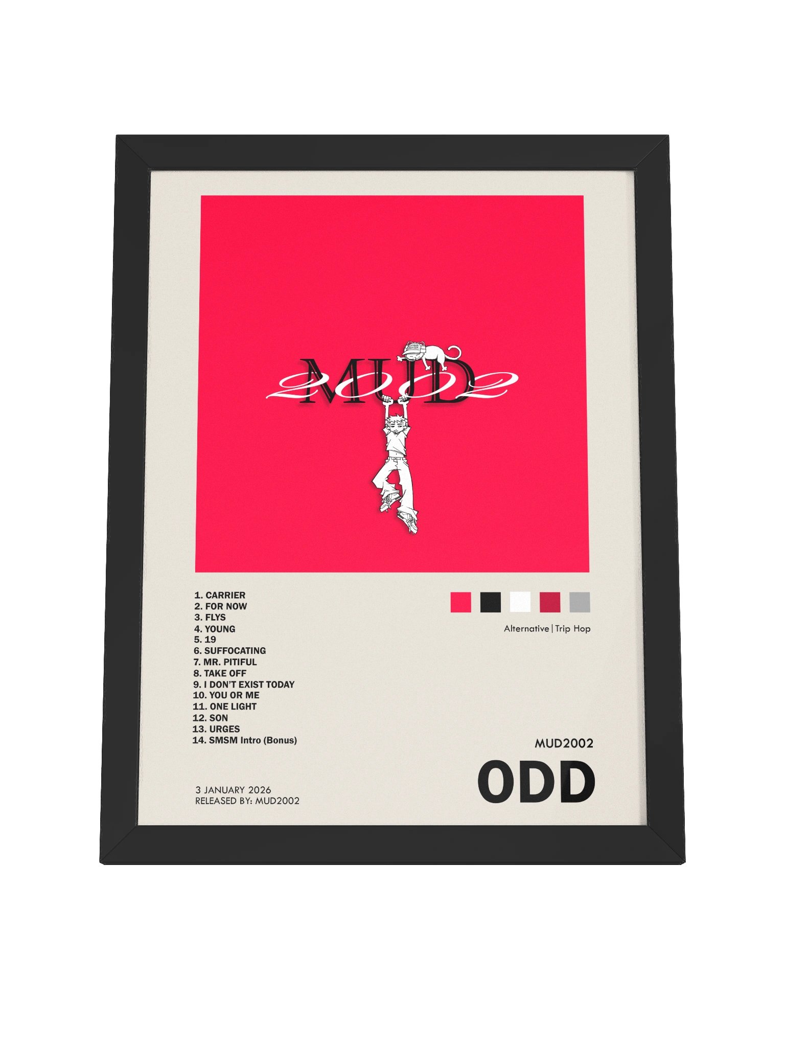 Mud2002 "Odd" Album Art Matte Poster product image (13)