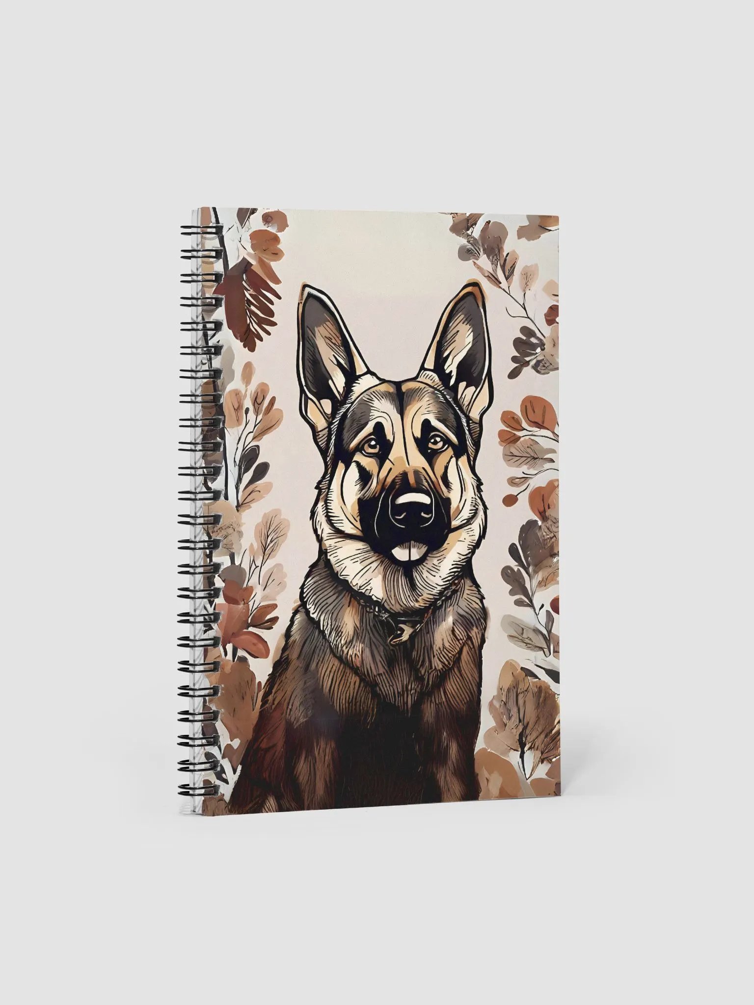 Autumn German Shepherd Spiral Notebook product image (2)