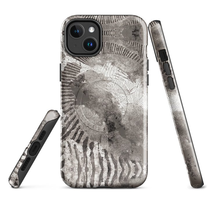 Flowing Geometric Grayscale Case for iPhone® product image (2)