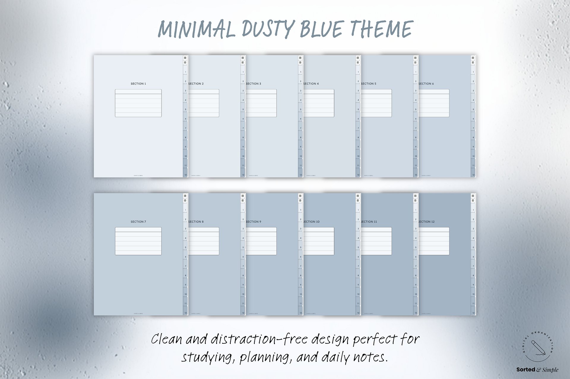 Smart Digital Notebook - Dusty Blue product image (9)