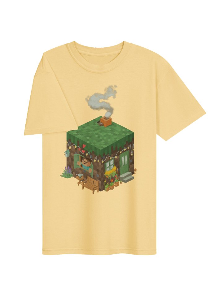 Cozy Minecraft Block House / Wohnblock T-Shirt product image (39)