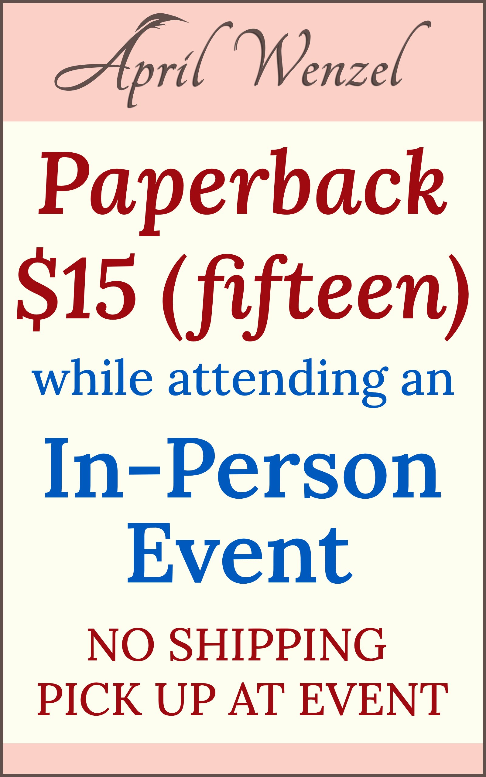 $15 Paperback Book (in-person event only) product image (1)