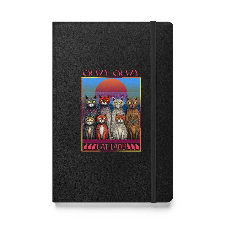 Crazy Crazy Cat Lady Hardcover Notebook product image (1)