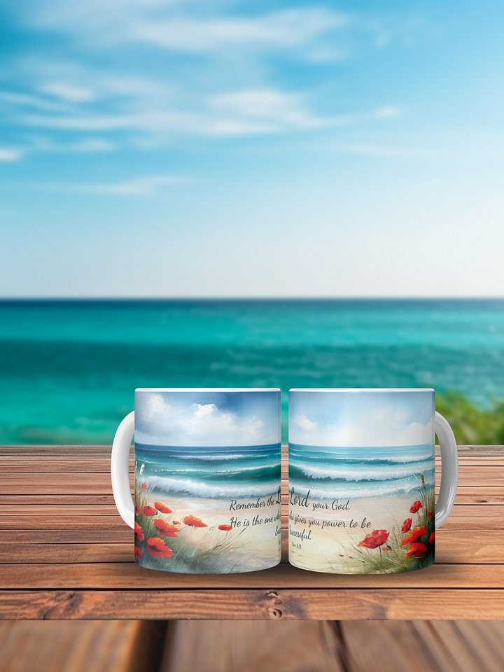 Power to Succeed - Christian Quote Mug - Inspirational 11oz Ceramic Coffee Cup, product image (1)