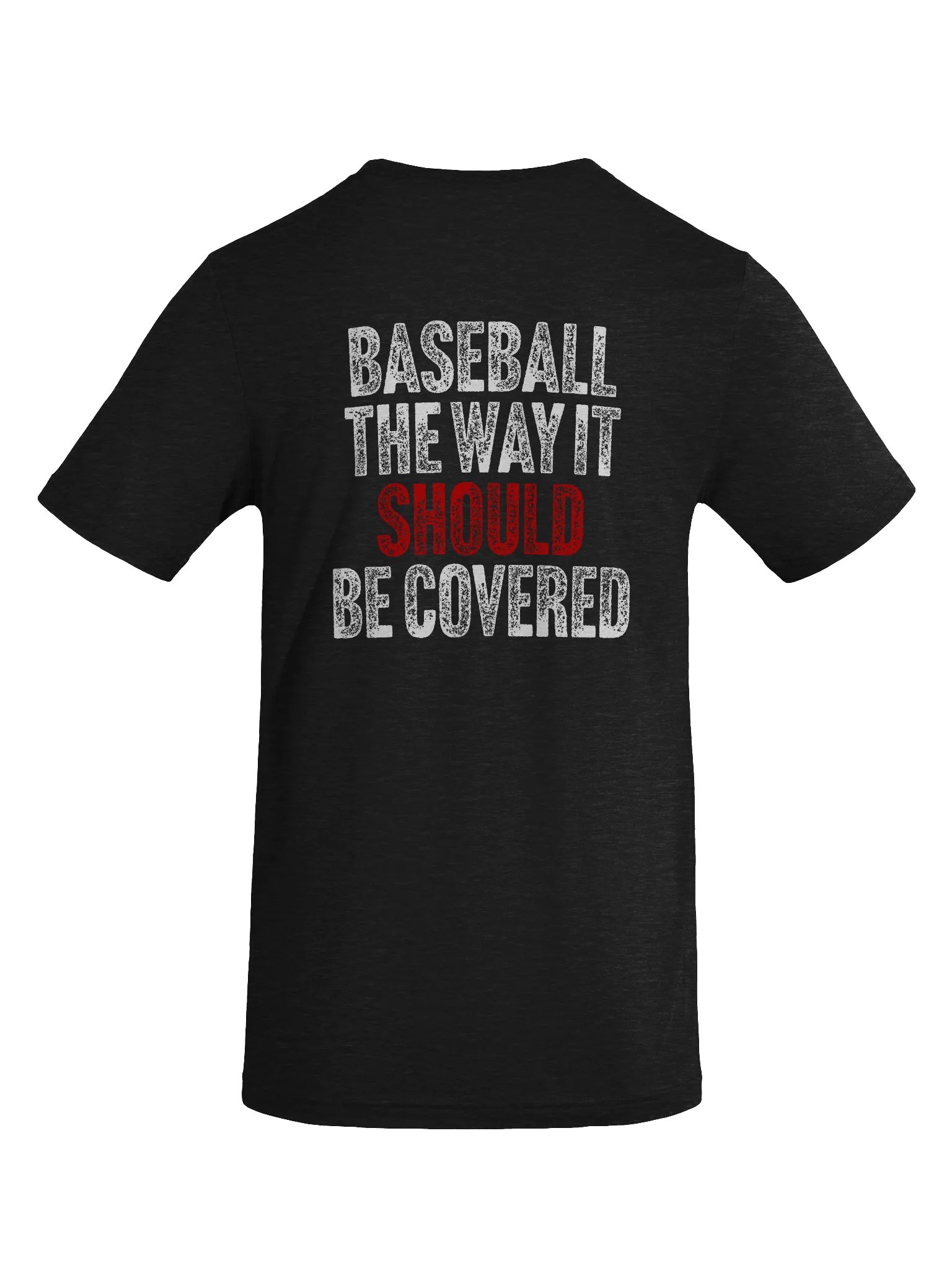 Baseball The Way It Should Be Covered Black T-Shirt product image (2)