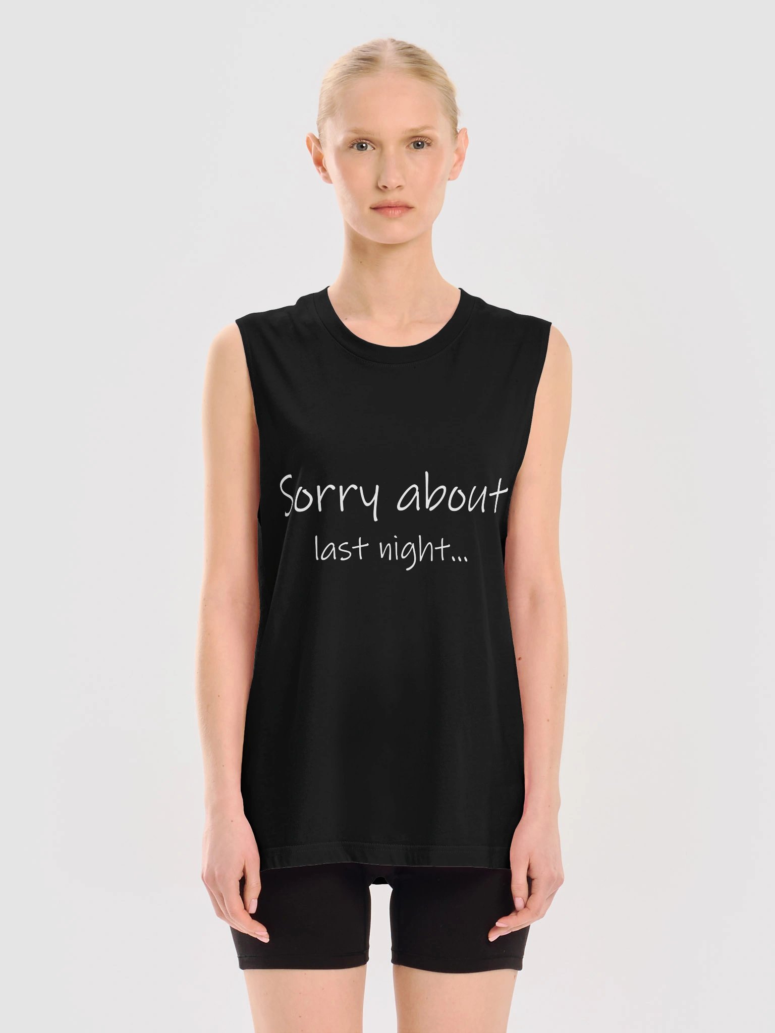Sorry About Last Night Muscle Tank product image (3)