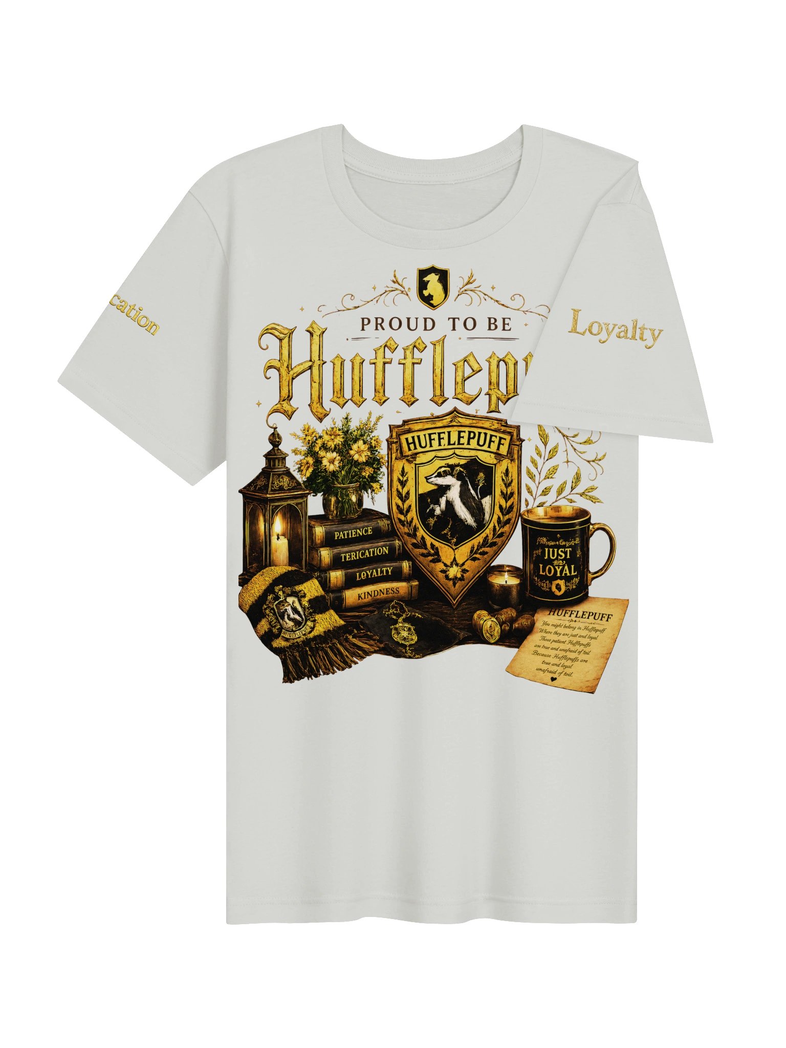 🦡 Vintage Wizarding House Collection – Proud to Be Hufflepuff T-Shirt product image (32)