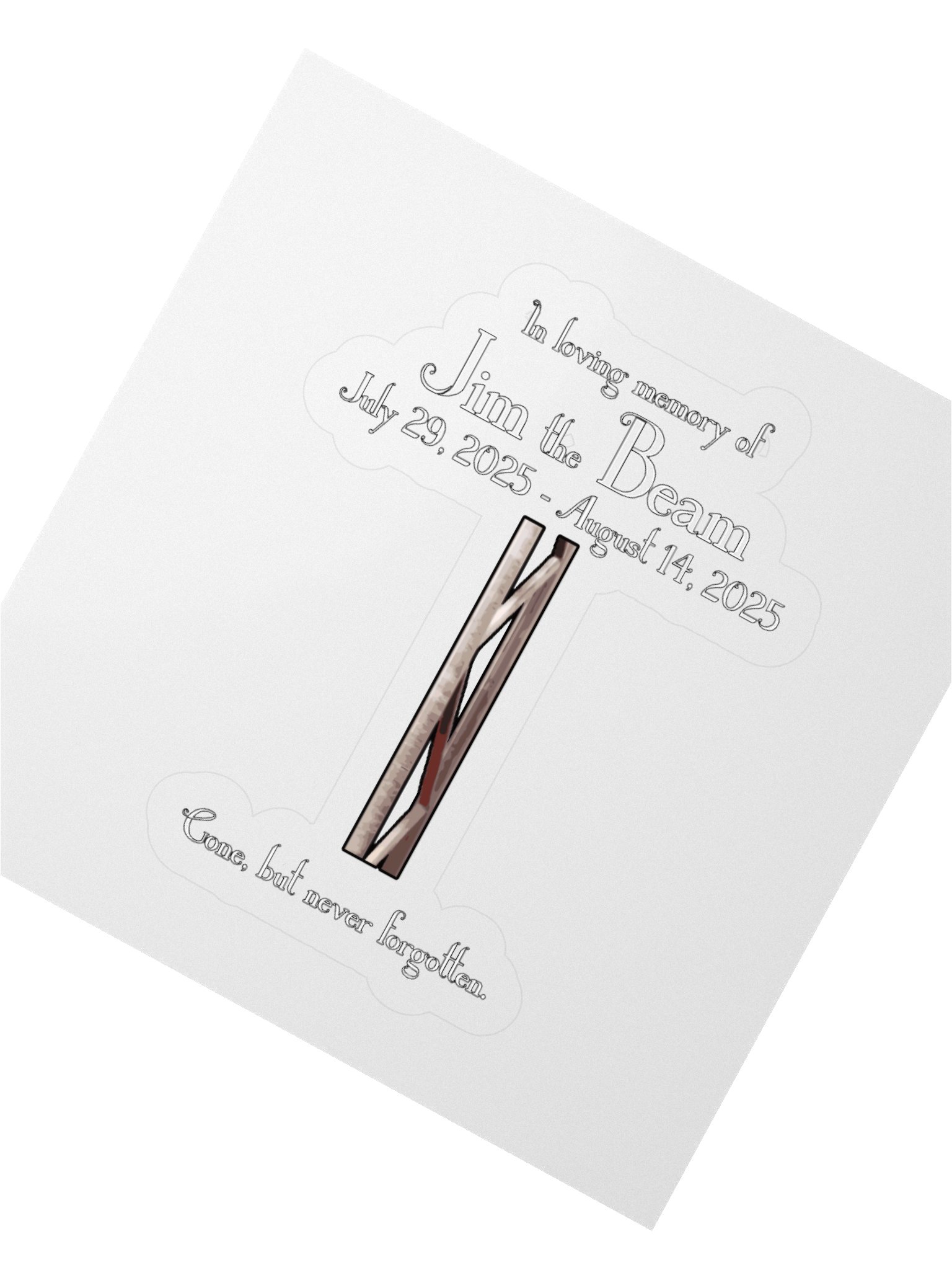 Jim the Beam Kiss-Cut Sticker product image (5)