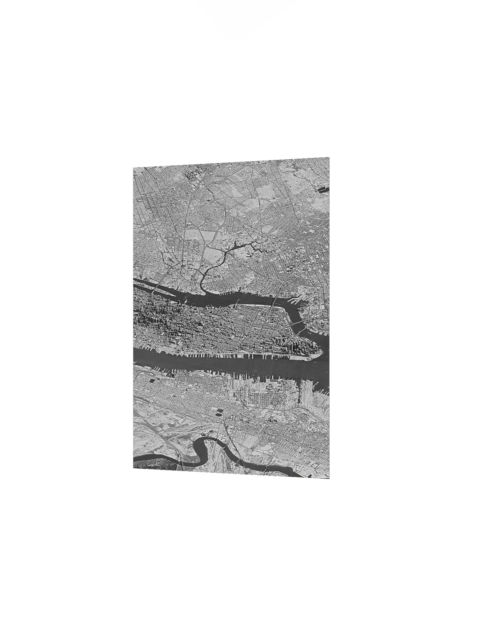 New York City (1974) Declassified Spy Satellite Picture (Poster - Portrait) product image (2)