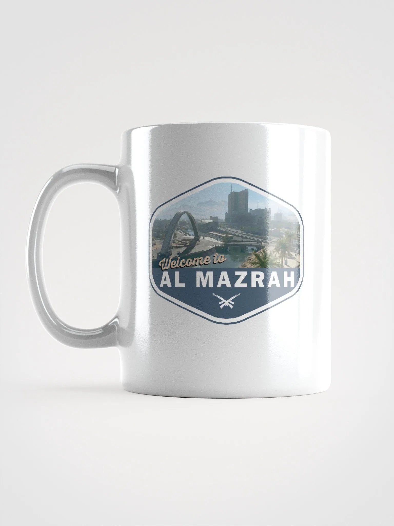 Welcome to Al Mazrah Mug, White product image (6)