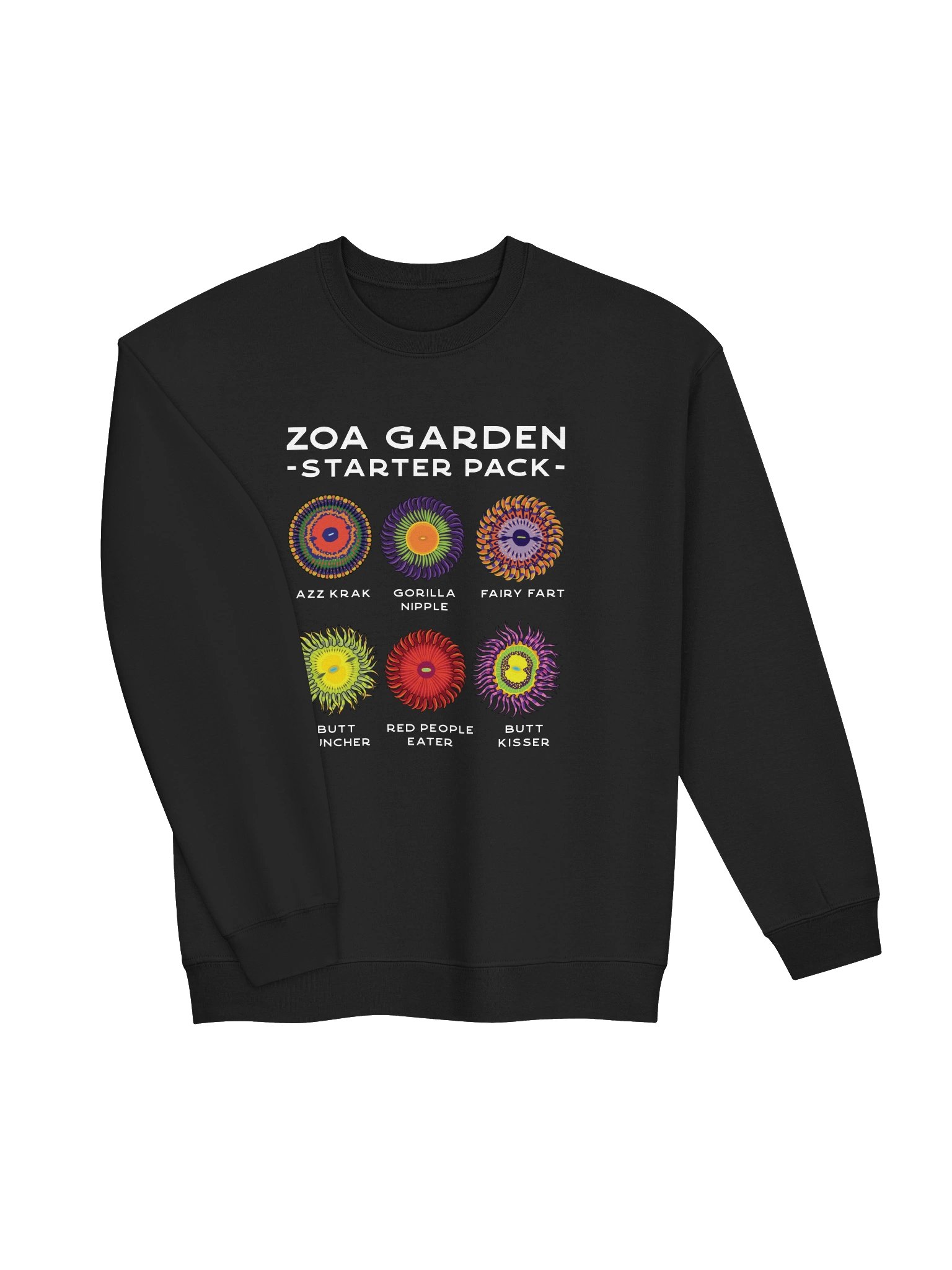 Zoanthid Garden Starter Pack Sweatshirt for Reef Aquarium Lovers product image (13)