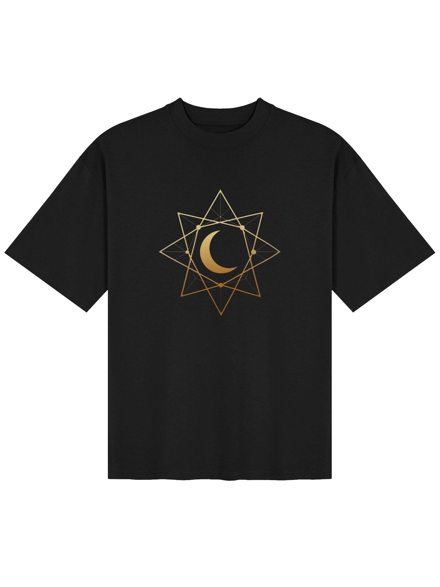 Golden Crescent Unisex Oversized Tee product image (3)