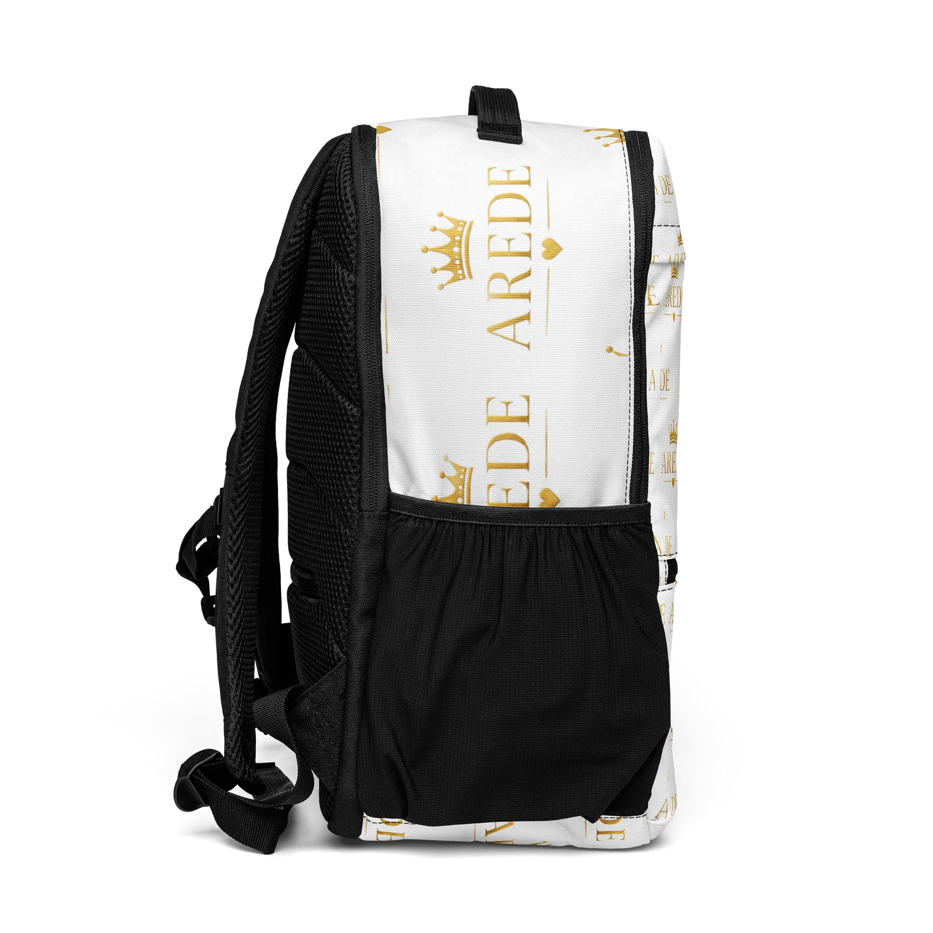 All-Over Print Utility Backpack — Regal Gold Emblem product image (6)
