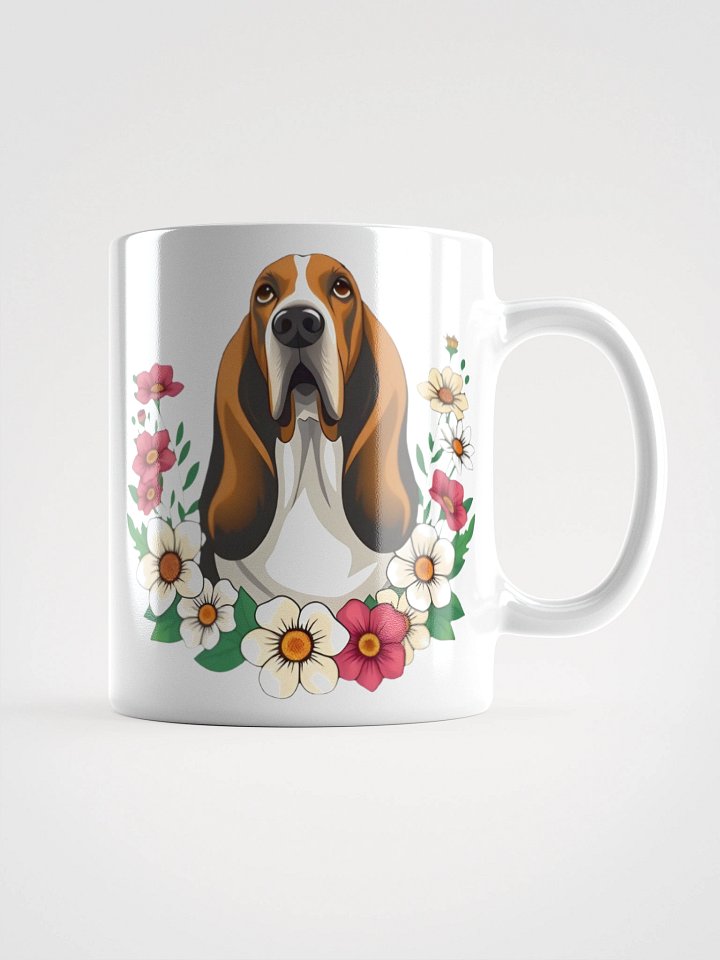 Floral Basset Hound Mug product image (3)