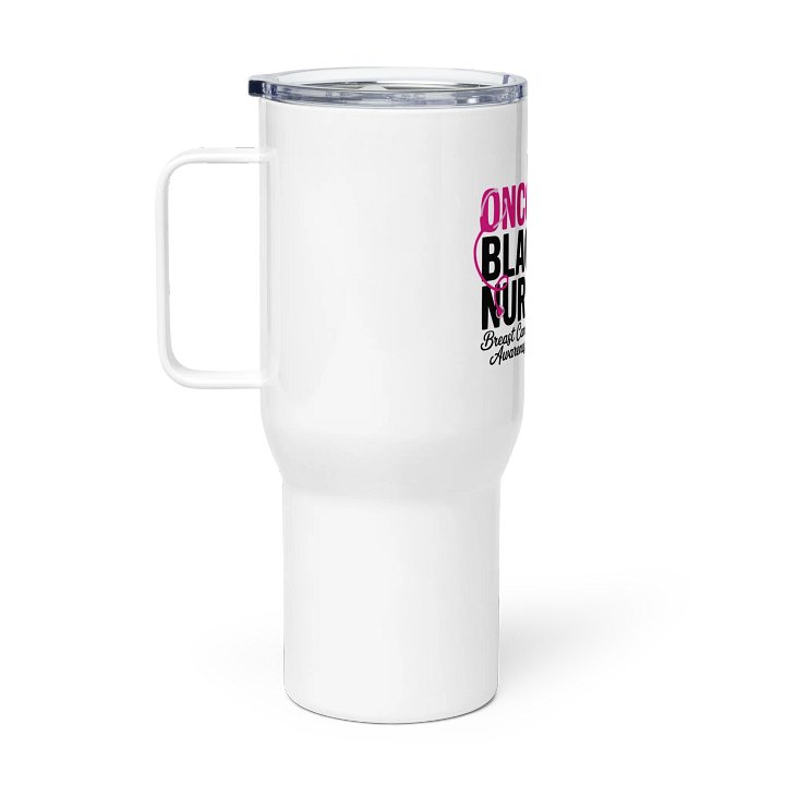 Oncology Black Nurse Breast Cancer Awareness Tumbler product image (1)