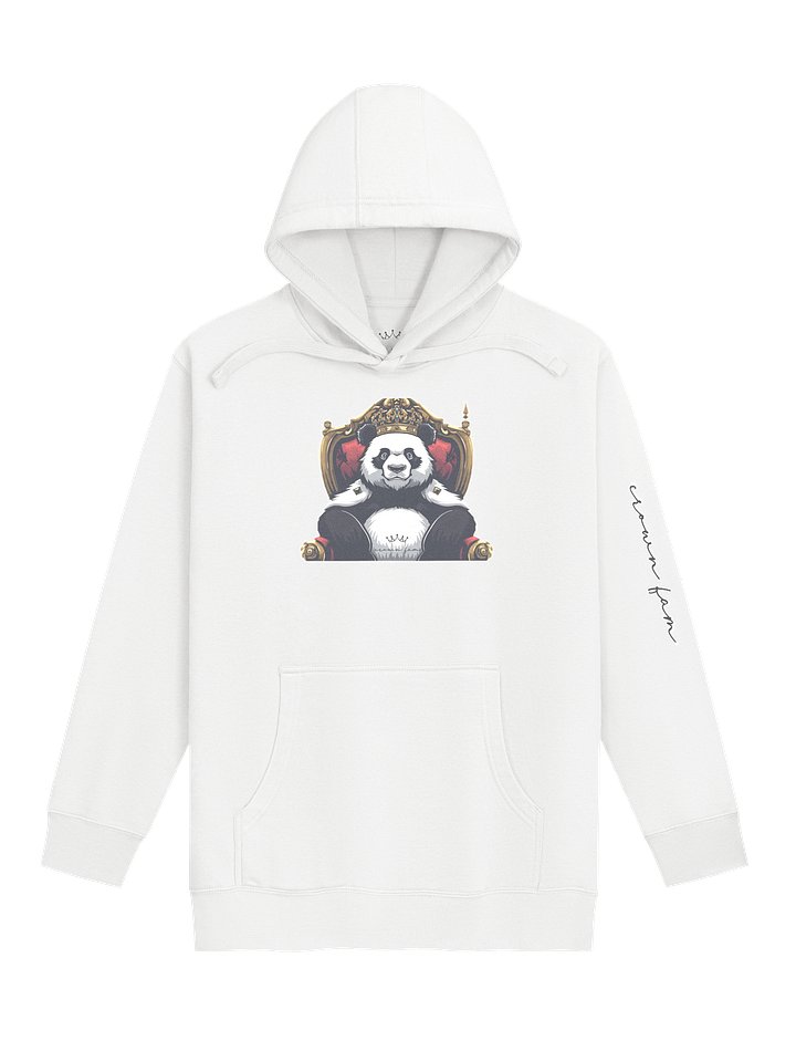 Crowned Royal Panda Unisex Hoodie(B/W Logo) product image (7)