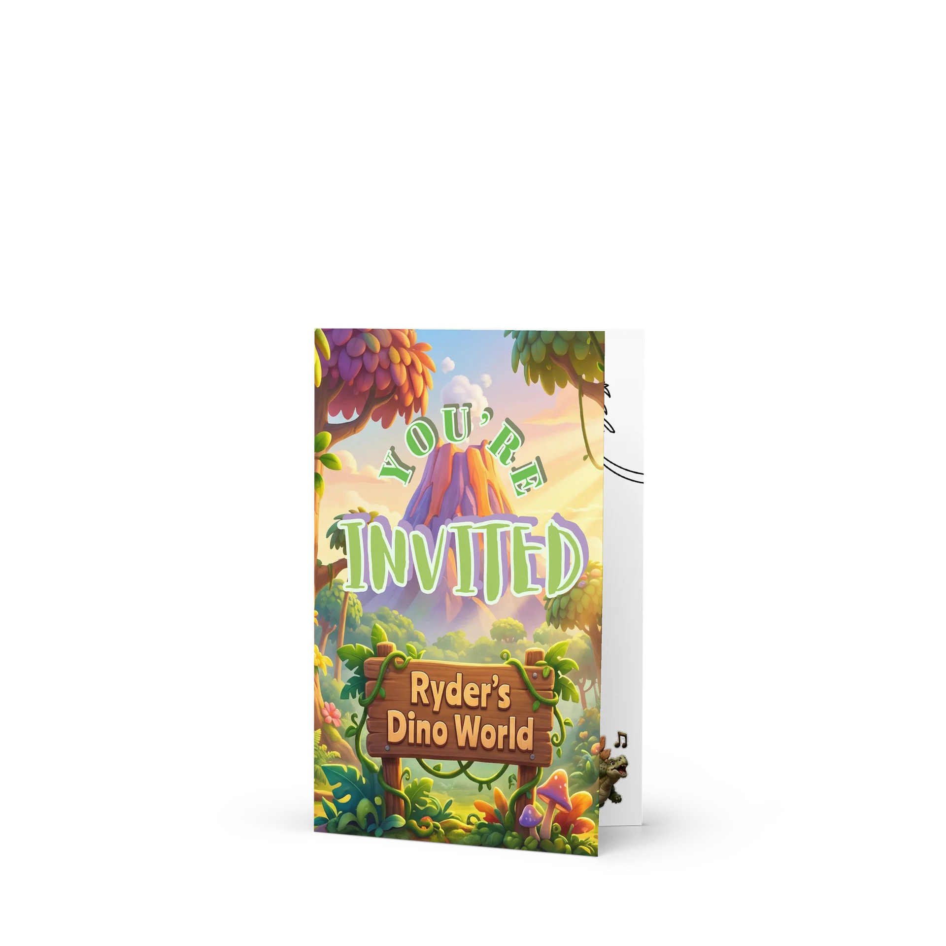 Ryder’s Dino World Invitation Card product image (1)