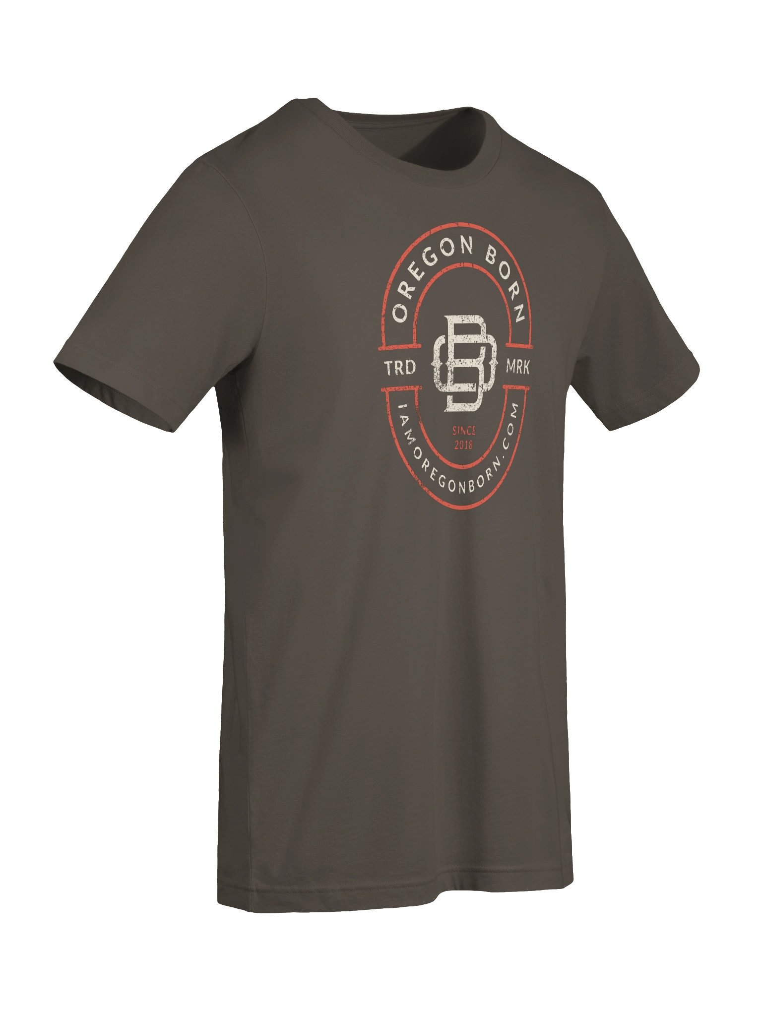 Oregon Born Monogram T-Shirt (Front Print) product image (75)