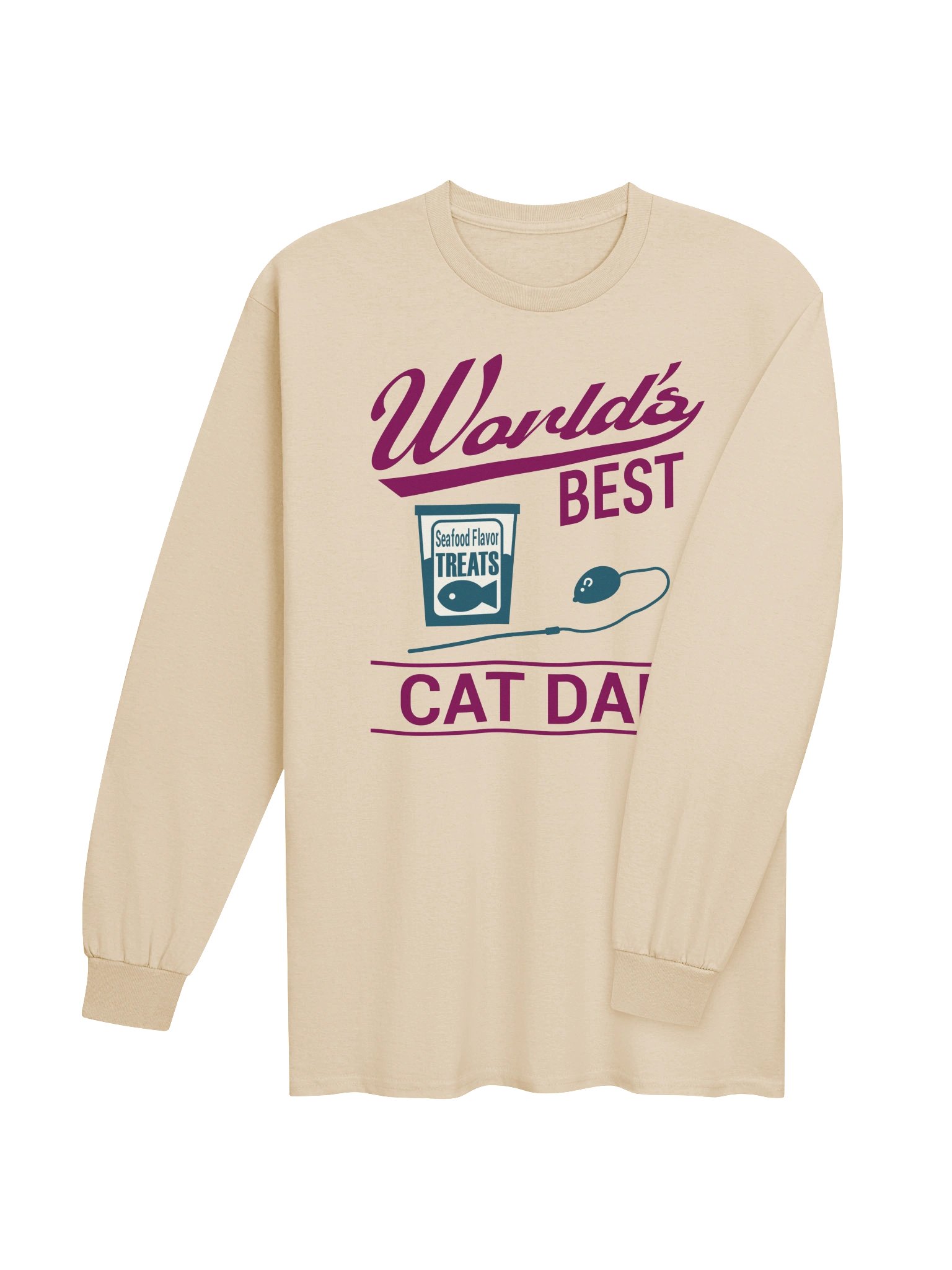 World's Best Cat Dad - Unisex Adult Long Sleeve T-shirt product image (21)