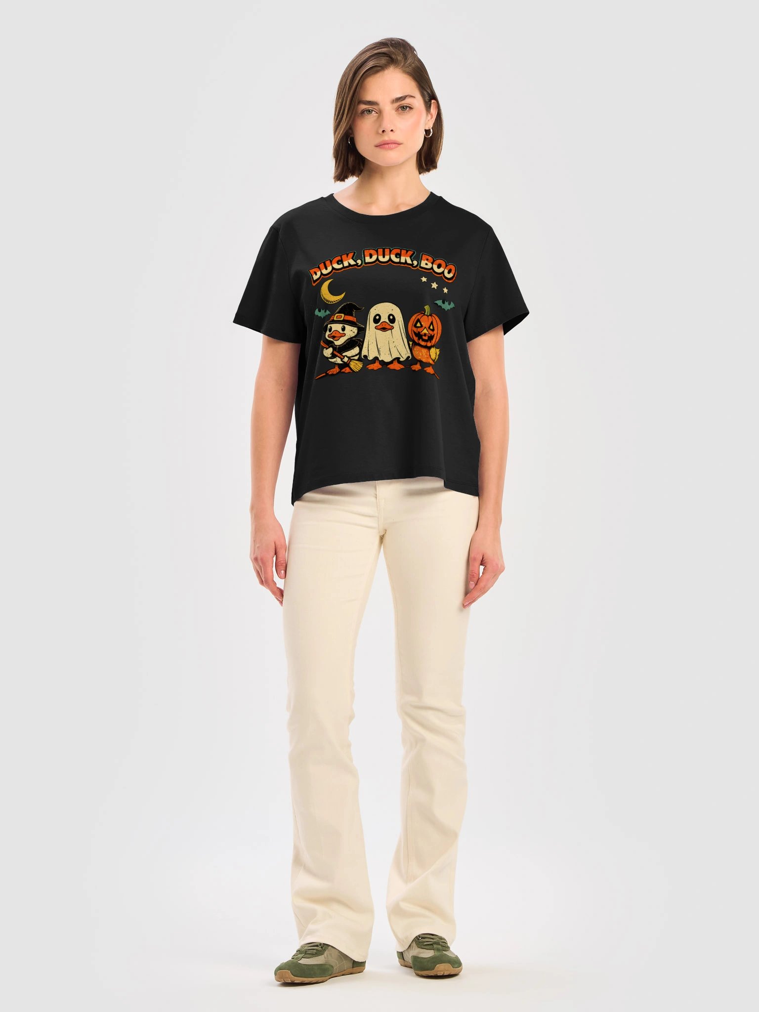 Duck, Duck, Boo Halloween Tee product image (22)