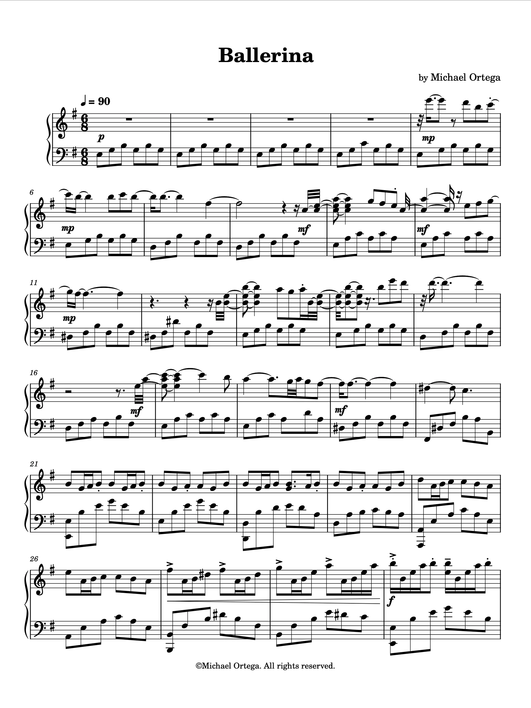 Ballerina (Piano Score) product image (2)