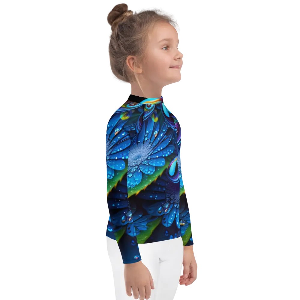 Kawaiikitten Exclusive Premium DewDrop Surfing Ocean Rash Guard Full Sleeved T-Shirt product image (10)